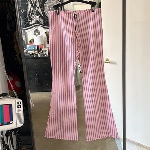 Pink/Blk Striped Pants